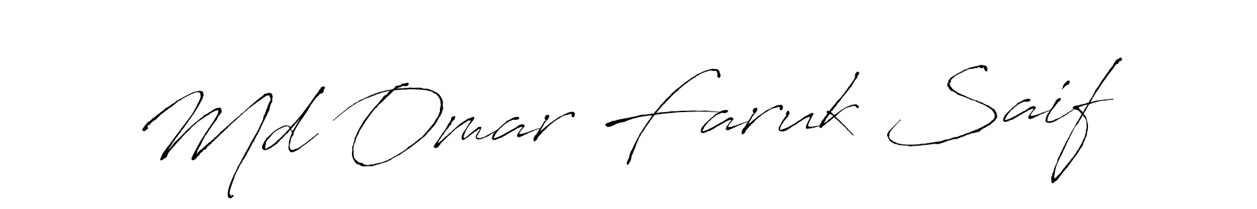Also we have Md Omar Faruk Saif name is the best signature style. Create professional handwritten signature collection using Antro_Vectra autograph style. Md Omar Faruk Saif signature style 6 images and pictures png