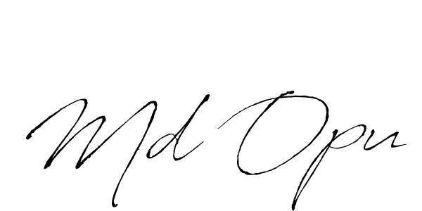 Also we have Md Opu name is the best signature style. Create professional handwritten signature collection using Antro_Vectra autograph style. Md Opu signature style 6 images and pictures png