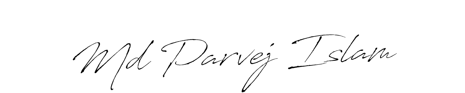 if you are searching for the best signature style for your name Md Parvej Islam. so please give up your signature search. here we have designed multiple signature styles  using Antro_Vectra. Md Parvej Islam signature style 6 images and pictures png