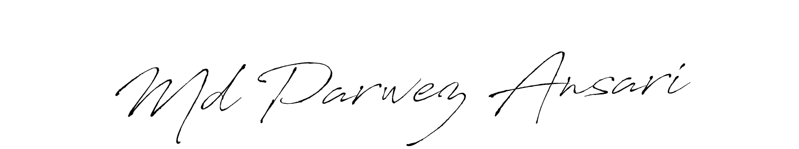 Make a beautiful signature design for name Md Parwez Ansari. With this signature (Antro_Vectra) style, you can create a handwritten signature for free. Md Parwez Ansari signature style 6 images and pictures png