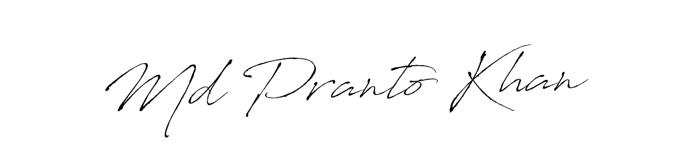 Use a signature maker to create a handwritten signature online. With this signature software, you can design (Antro_Vectra) your own signature for name Md Pranto Khan. Md Pranto Khan signature style 6 images and pictures png