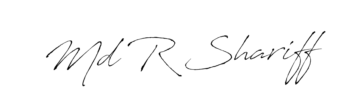 Similarly Antro_Vectra is the best handwritten signature design. Signature creator online .You can use it as an online autograph creator for name Md R Shariff. Md R Shariff signature style 6 images and pictures png