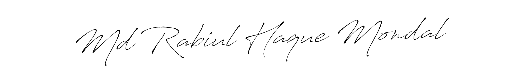 Use a signature maker to create a handwritten signature online. With this signature software, you can design (Antro_Vectra) your own signature for name Md Rabiul Haque Mondal. Md Rabiul Haque Mondal signature style 6 images and pictures png