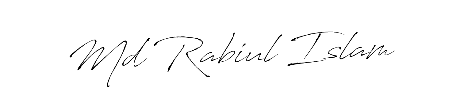 Md Rabiul Islam stylish signature style. Best Handwritten Sign (Antro_Vectra) for my name. Handwritten Signature Collection Ideas for my name Md Rabiul Islam. Md Rabiul Islam signature style 6 images and pictures png