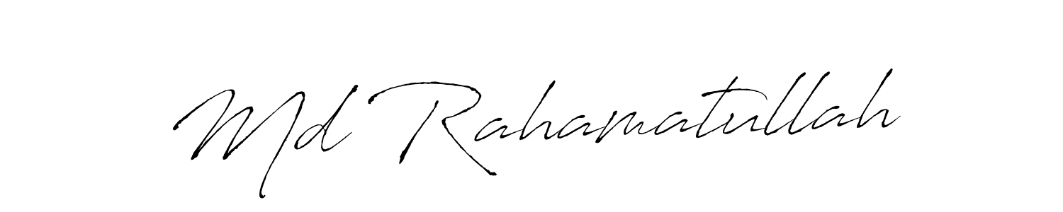 Also we have Md Rahamatullah name is the best signature style. Create professional handwritten signature collection using Antro_Vectra autograph style. Md Rahamatullah signature style 6 images and pictures png