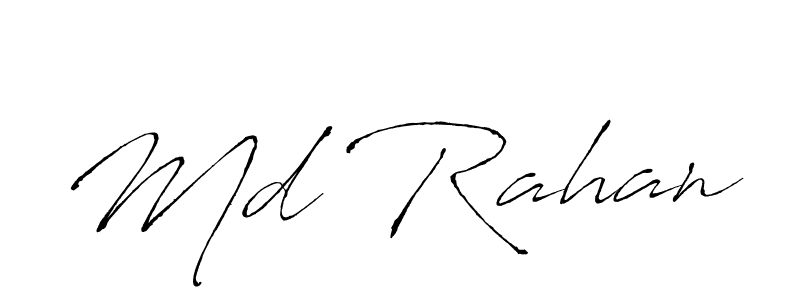 Md Rahan stylish signature style. Best Handwritten Sign (Antro_Vectra) for my name. Handwritten Signature Collection Ideas for my name Md Rahan. Md Rahan signature style 6 images and pictures png