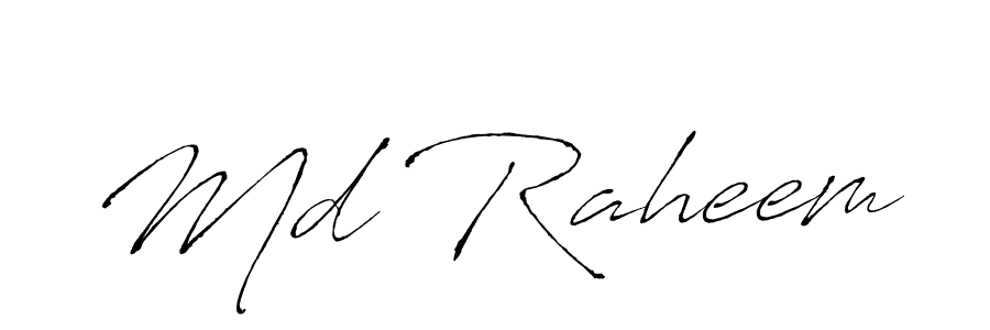 Md Raheem stylish signature style. Best Handwritten Sign (Antro_Vectra) for my name. Handwritten Signature Collection Ideas for my name Md Raheem. Md Raheem signature style 6 images and pictures png