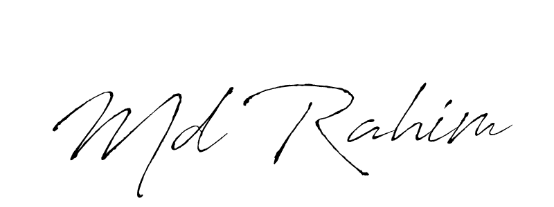 Create a beautiful signature design for name Md Rahim. With this signature (Antro_Vectra) fonts, you can make a handwritten signature for free. Md Rahim signature style 6 images and pictures png