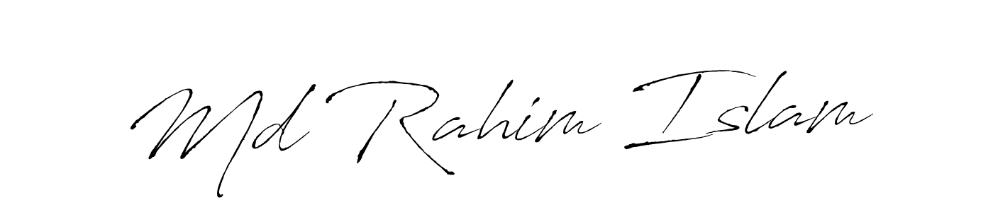 The best way (Antro_Vectra) to make a short signature is to pick only two or three words in your name. The name Md Rahim Islam include a total of six letters. For converting this name. Md Rahim Islam signature style 6 images and pictures png