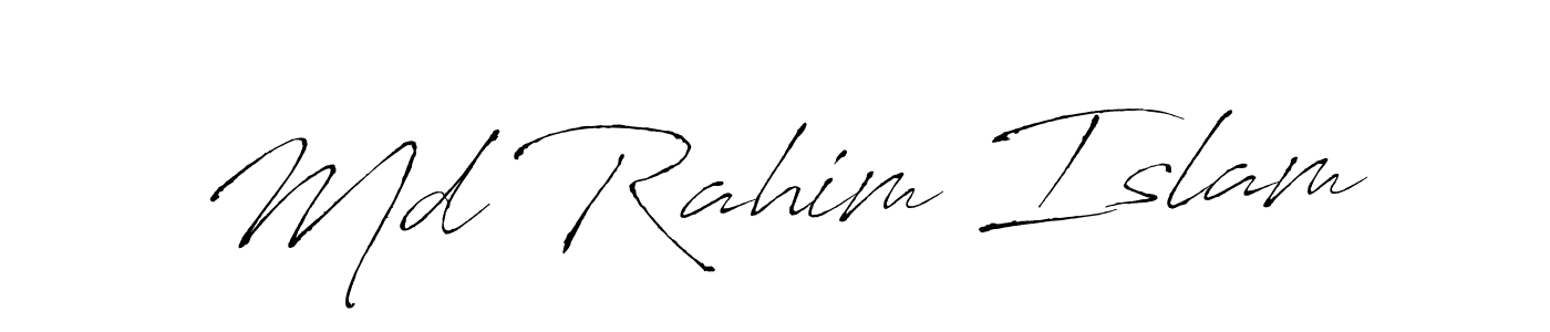 Make a short Md Rahim Islam signature style. Manage your documents anywhere anytime using Antro_Vectra. Create and add eSignatures, submit forms, share and send files easily. Md Rahim Islam signature style 6 images and pictures png