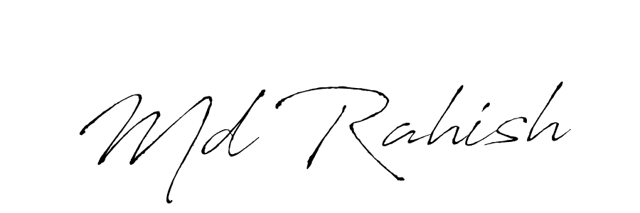 Md Rahish stylish signature style. Best Handwritten Sign (Antro_Vectra) for my name. Handwritten Signature Collection Ideas for my name Md Rahish. Md Rahish signature style 6 images and pictures png