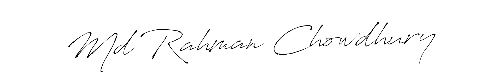 How to make Md Rahman Chowdhury signature? Antro_Vectra is a professional autograph style. Create handwritten signature for Md Rahman Chowdhury name. Md Rahman Chowdhury signature style 6 images and pictures png