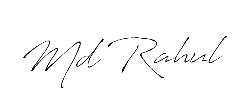 Create a beautiful signature design for name Md Rahul. With this signature (Antro_Vectra) fonts, you can make a handwritten signature for free. Md Rahul signature style 6 images and pictures png