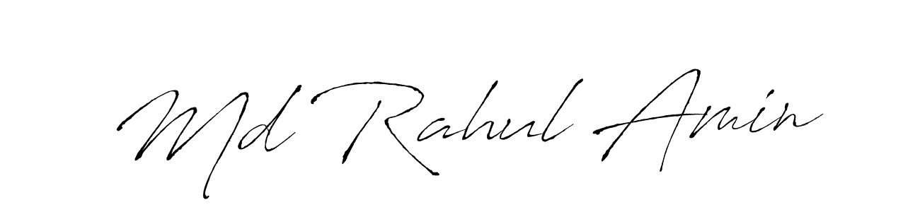 Antro_Vectra is a professional signature style that is perfect for those who want to add a touch of class to their signature. It is also a great choice for those who want to make their signature more unique. Get Md Rahul Amin name to fancy signature for free. Md Rahul Amin signature style 6 images and pictures png