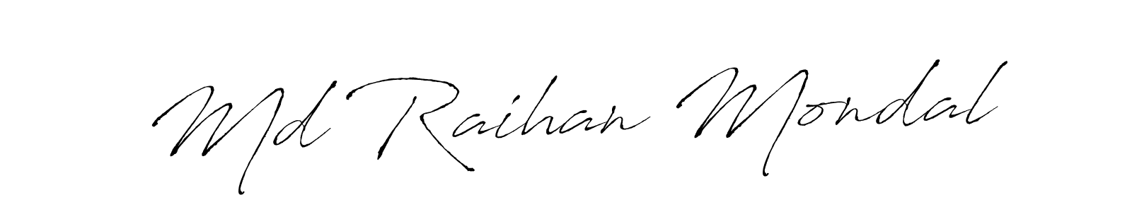 You can use this online signature creator to create a handwritten signature for the name Md Raihan Mondal. This is the best online autograph maker. Md Raihan Mondal signature style 6 images and pictures png