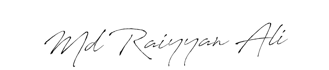 Design your own signature with our free online signature maker. With this signature software, you can create a handwritten (Antro_Vectra) signature for name Md Raiyyan Ali. Md Raiyyan Ali signature style 6 images and pictures png