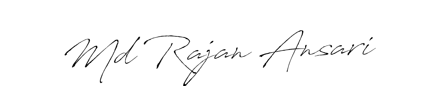 Make a beautiful signature design for name Md Rajan Ansari. With this signature (Antro_Vectra) style, you can create a handwritten signature for free. Md Rajan Ansari signature style 6 images and pictures png