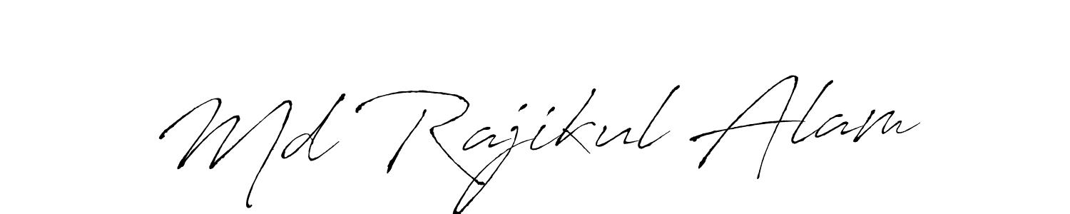 Make a beautiful signature design for name Md Rajikul Alam. With this signature (Antro_Vectra) style, you can create a handwritten signature for free. Md Rajikul Alam signature style 6 images and pictures png