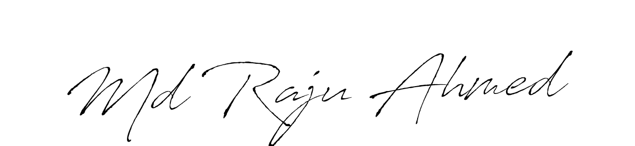 Make a beautiful signature design for name Md Raju Ahmed. With this signature (Antro_Vectra) style, you can create a handwritten signature for free. Md Raju Ahmed signature style 6 images and pictures png