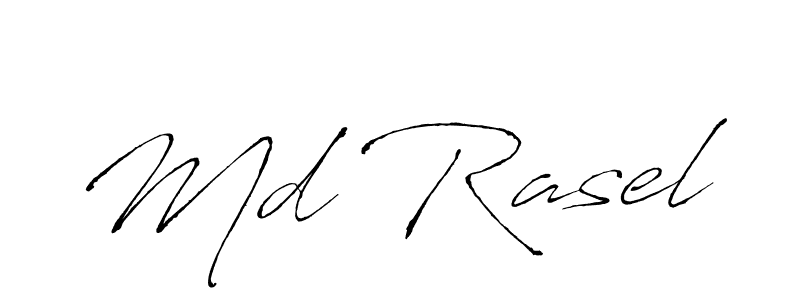 Create a beautiful signature design for name Md Rasel. With this signature (Antro_Vectra) fonts, you can make a handwritten signature for free. Md Rasel signature style 6 images and pictures png