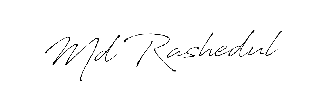 Use a signature maker to create a handwritten signature online. With this signature software, you can design (Antro_Vectra) your own signature for name Md Rashedul. Md Rashedul signature style 6 images and pictures png