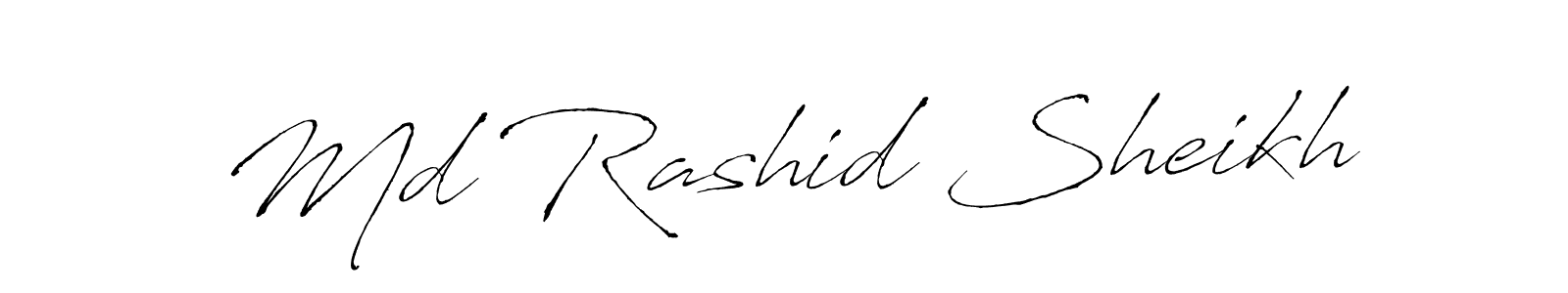 How to make Md Rashid Sheikh signature? Antro_Vectra is a professional autograph style. Create handwritten signature for Md Rashid Sheikh name. Md Rashid Sheikh signature style 6 images and pictures png