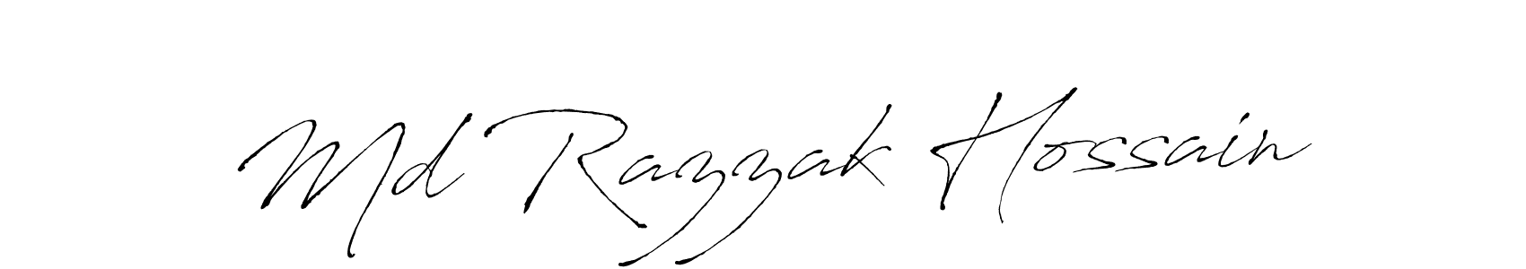 Design your own signature with our free online signature maker. With this signature software, you can create a handwritten (Antro_Vectra) signature for name Md Razzak Hossain. Md Razzak Hossain signature style 6 images and pictures png