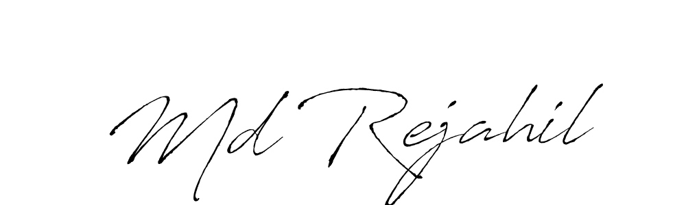 Antro_Vectra is a professional signature style that is perfect for those who want to add a touch of class to their signature. It is also a great choice for those who want to make their signature more unique. Get Md Rejahil name to fancy signature for free. Md Rejahil signature style 6 images and pictures png