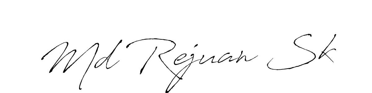 Also You can easily find your signature by using the search form. We will create Md Rejuan Sk name handwritten signature images for you free of cost using Antro_Vectra sign style. Md Rejuan Sk signature style 6 images and pictures png