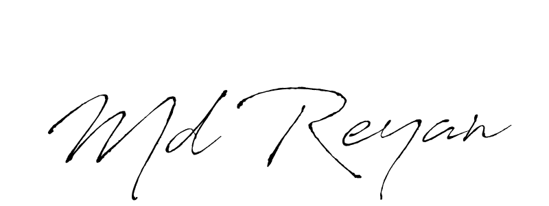 Use a signature maker to create a handwritten signature online. With this signature software, you can design (Antro_Vectra) your own signature for name Md Reyan. Md Reyan signature style 6 images and pictures png