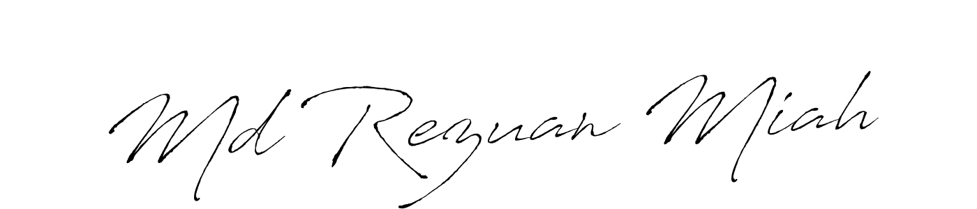Also we have Md Rezuan Miah name is the best signature style. Create professional handwritten signature collection using Antro_Vectra autograph style. Md Rezuan Miah signature style 6 images and pictures png
