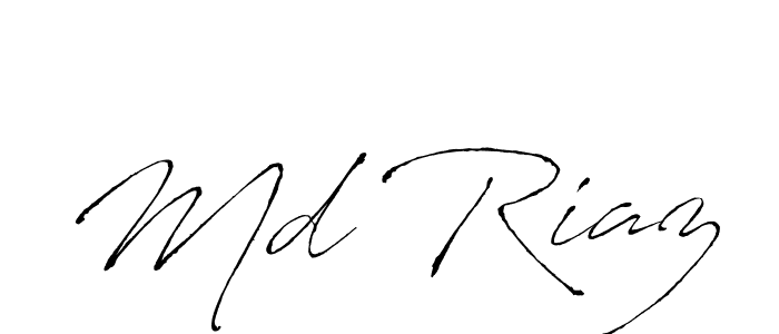 How to make Md Riaz name signature. Use Antro_Vectra style for creating short signs online. This is the latest handwritten sign. Md Riaz signature style 6 images and pictures png