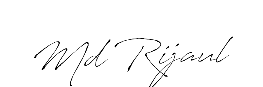 Use a signature maker to create a handwritten signature online. With this signature software, you can design (Antro_Vectra) your own signature for name Md Rijaul. Md Rijaul signature style 6 images and pictures png