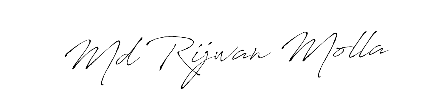 Use a signature maker to create a handwritten signature online. With this signature software, you can design (Antro_Vectra) your own signature for name Md Rijwan Molla. Md Rijwan Molla signature style 6 images and pictures png