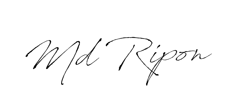 Also You can easily find your signature by using the search form. We will create Md Ripon name handwritten signature images for you free of cost using Antro_Vectra sign style. Md Ripon signature style 6 images and pictures png