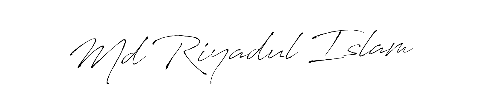 Use a signature maker to create a handwritten signature online. With this signature software, you can design (Antro_Vectra) your own signature for name Md Riyadul Islam. Md Riyadul Islam signature style 6 images and pictures png