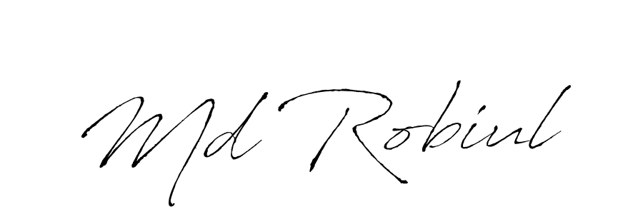 Also we have Md Robiul name is the best signature style. Create professional handwritten signature collection using Antro_Vectra autograph style. Md Robiul signature style 6 images and pictures png