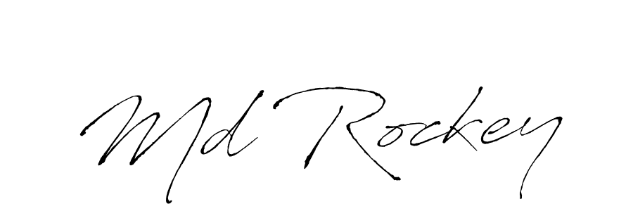It looks lik you need a new signature style for name Md Rockey. Design unique handwritten (Antro_Vectra) signature with our free signature maker in just a few clicks. Md Rockey signature style 6 images and pictures png