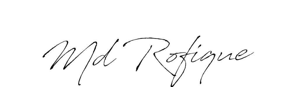 Also we have Md Rofique name is the best signature style. Create professional handwritten signature collection using Antro_Vectra autograph style. Md Rofique signature style 6 images and pictures png