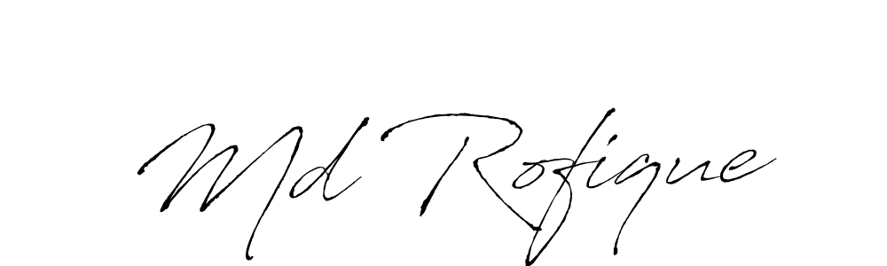 Also we have Md Rofique name is the best signature style. Create professional handwritten signature collection using Antro_Vectra autograph style. Md Rofique signature style 6 images and pictures png