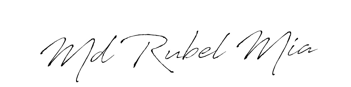 Antro_Vectra is a professional signature style that is perfect for those who want to add a touch of class to their signature. It is also a great choice for those who want to make their signature more unique. Get Md Rubel Mia name to fancy signature for free. Md Rubel Mia signature style 6 images and pictures png