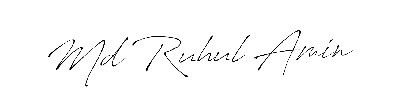 Also we have Md Ruhul Amin name is the best signature style. Create professional handwritten signature collection using Antro_Vectra autograph style. Md Ruhul Amin signature style 6 images and pictures png