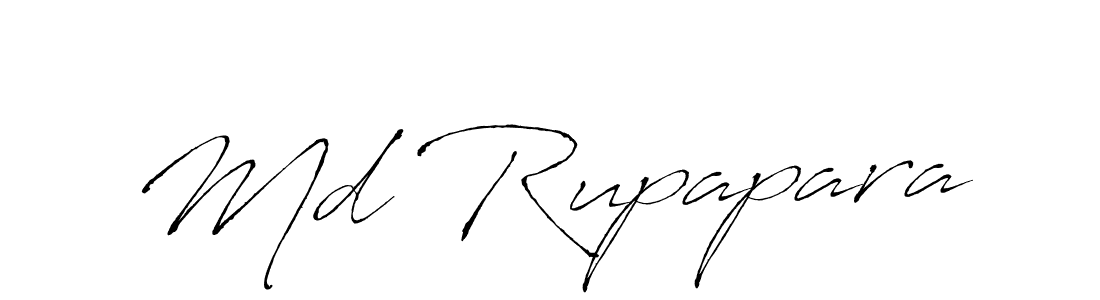 Design your own signature with our free online signature maker. With this signature software, you can create a handwritten (Antro_Vectra) signature for name Md Rupapara. Md Rupapara signature style 6 images and pictures png