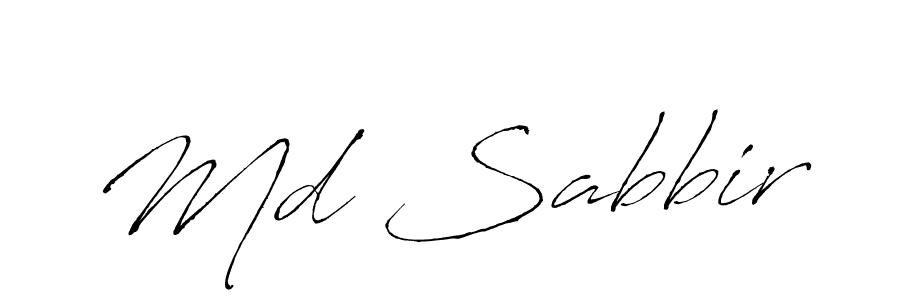 Create a beautiful signature design for name Md Sabbir. With this signature (Antro_Vectra) fonts, you can make a handwritten signature for free. Md Sabbir signature style 6 images and pictures png