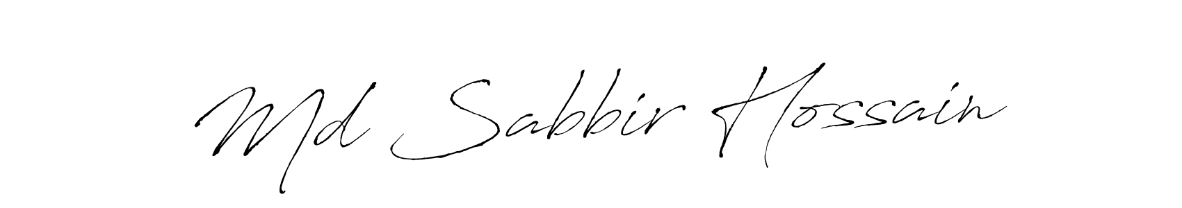 Use a signature maker to create a handwritten signature online. With this signature software, you can design (Antro_Vectra) your own signature for name Md Sabbir Hossain. Md Sabbir Hossain signature style 6 images and pictures png