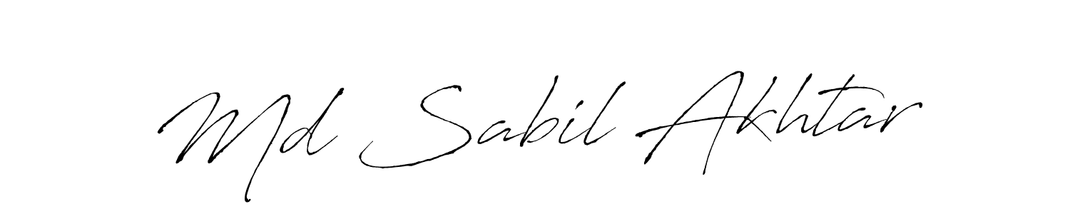 How to make Md Sabil Akhtar signature? Antro_Vectra is a professional autograph style. Create handwritten signature for Md Sabil Akhtar name. Md Sabil Akhtar signature style 6 images and pictures png