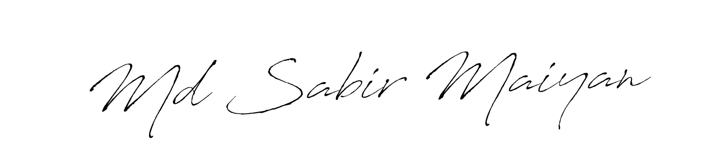 How to make Md Sabir Maiyan signature? Antro_Vectra is a professional autograph style. Create handwritten signature for Md Sabir Maiyan name. Md Sabir Maiyan signature style 6 images and pictures png