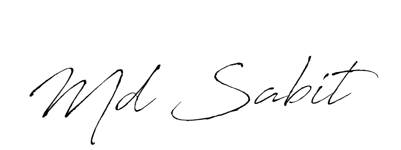 Make a beautiful signature design for name Md Sabit. With this signature (Antro_Vectra) style, you can create a handwritten signature for free. Md Sabit signature style 6 images and pictures png