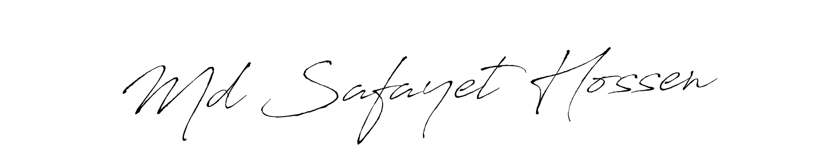Use a signature maker to create a handwritten signature online. With this signature software, you can design (Antro_Vectra) your own signature for name Md Safayet Hossen. Md Safayet Hossen signature style 6 images and pictures png