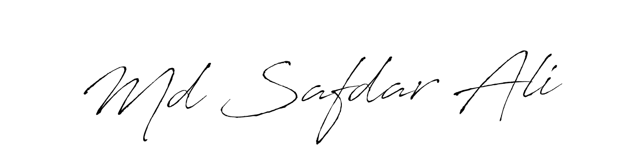 Make a beautiful signature design for name Md Safdar Ali. With this signature (Antro_Vectra) style, you can create a handwritten signature for free. Md Safdar Ali signature style 6 images and pictures png